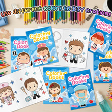 Load image into Gallery viewer, 2ooya Mini Medical Colouring Books for Kids - 24Pcs Bulk Doctor Nurse Theme Colouring Booklet Medical DIY Art Drawing Book for Toddlers Party Favours Gifts Classroom Reward Home Art Activity Supplies