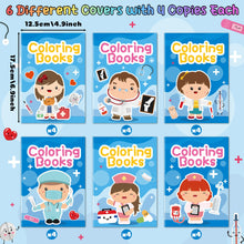 Load image into Gallery viewer, 2ooya Mini Medical Colouring Books for Kids - 24Pcs Bulk Doctor Nurse Theme Colouring Booklet Medical DIY Art Drawing Book for Toddlers Party Favours Gifts Classroom Reward Home Art Activity Supplies