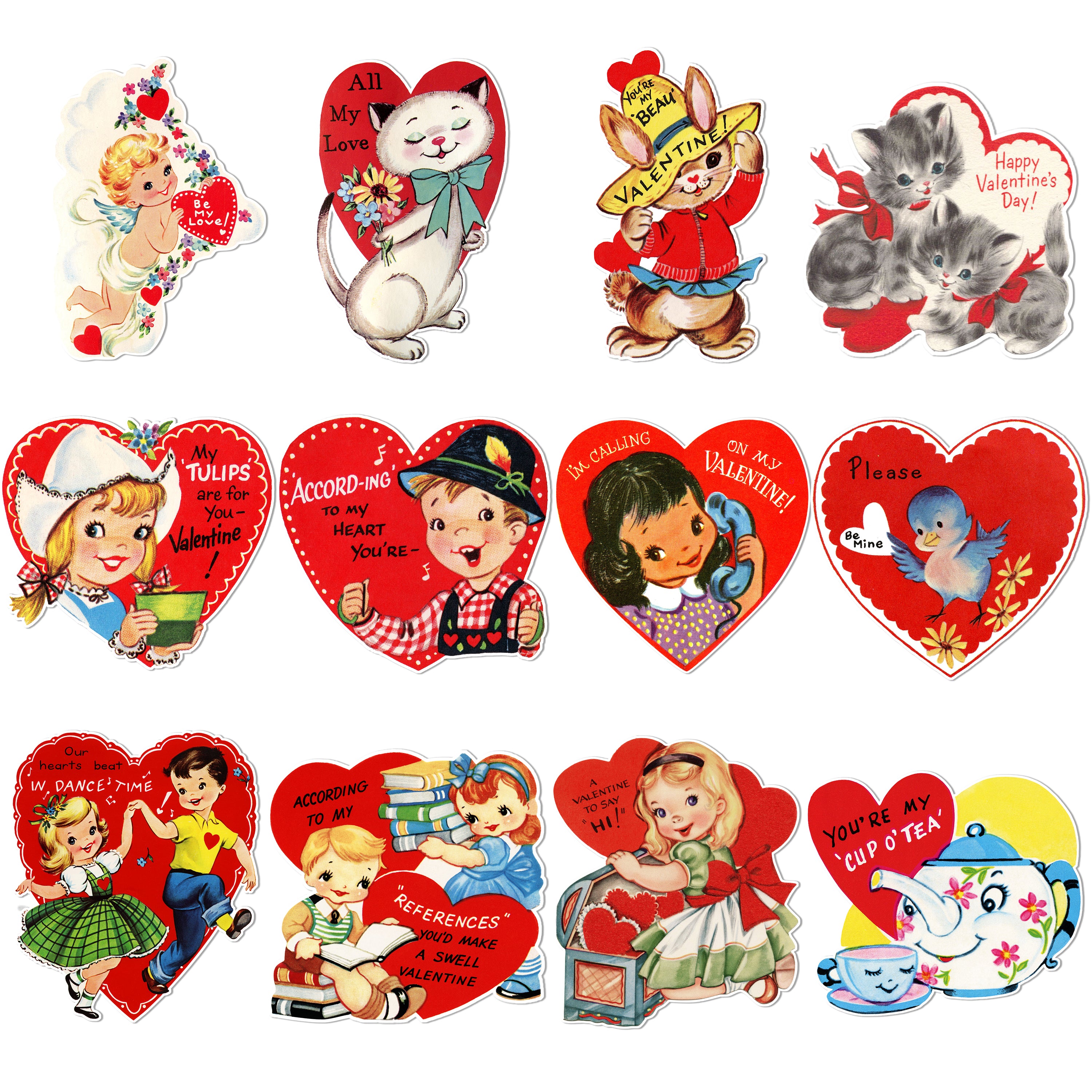 Buy Valentines Day Cutouts - Assorted Sizes 14 Hearts - Cappel's