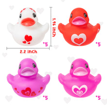 Load image into Gallery viewer, K1tpde Random 20PCS Valentine Rubber Duckies for Kids, Unicorn Float Rubber Ducky Baby Bath Toy, Lover Ducky for Baby, Squeak Duck for Toddlers, Valentine Day Party Bathtub Toy, Wedding Party Supplies