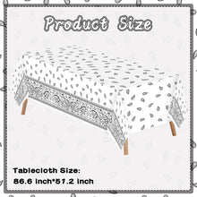 Load image into Gallery viewer, K1tpde 3PCS White Bandana Party Tablecloths, Cholo Gangsta Theme Bandana Table Covers, Bandana Plastic Tablecloth, Cholo Themed Western Party Decorations for Adult, Cholo Theme Western Party Supplies