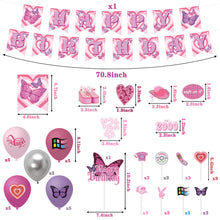 Load image into Gallery viewer, K1tpde 103PCS Y2k Party Decorations, Early 2000s Party Decoration Kit for Girls, Y2k Theme Banner, Cake Toppers, Balloons and Stickers for Party Decor, Kids Birthday Party Favor, Party Supplies
