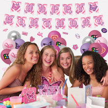 Load image into Gallery viewer, K1tpde 103PCS Y2k Party Decorations, Early 2000s Party Decoration Kit for Girls, Y2k Theme Banner, Cake Toppers, Balloons and Stickers for Party Decor, Kids Birthday Party Favor, Party Supplies