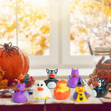 Load image into Gallery viewer, K1tpde 20PCS Halloween Rubber Ducks, Halloween Role Pack of Rubber Ducks, Pumpkin Rubber Duck, Funny Rubber Ducks Bath Toys for Kids, Baby Showers Accessories, Halloween Gifts for Kids, Party Favors