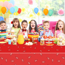 Load image into Gallery viewer, K1tpde 3PCS Red Bandana Party Tablecloths, Cholo Gangsta Theme Bandana Table Covers, Bandana Plastic Tablecloth, Cholo Themed Western Party Decorations for Adult, Cholo Theme Western Party Supplies