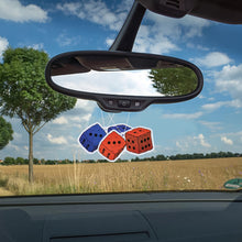 Load image into Gallery viewer, K1tpde 4PCS Dice Car Air Freshener Gift Set, Trendy Car Decoration, Black with White Point Dice Freshener for Car Decor, Hanging Decorative Rear View Mirror Dice, Dice Car Freshener, Driver Safe