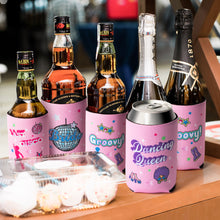 Load image into Gallery viewer, K1tpde 12PCS Last Disco Skinny Can Sleeves, 70s Party Decorations Can Cooler Slim Beverage Sleeve, Can Sleeve for Bachelorette Party Decoration, Insulated Neoprene Drink Holders, Cowgirl Bridal Shower