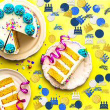 Load image into Gallery viewer, K1tpde 336PCS Navy Blue and Gold Happy Birthday Confetti for Table, Table Scatter Confetti Decorations for Birthday Party, Glitter Gold Confetti Decor for Teens Birthday, Royal Birthday Party Supplies