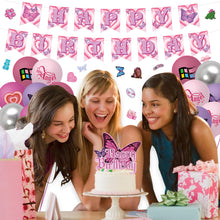 Load image into Gallery viewer, K1tpde 103PCS Y2k Party Decorations, Early 2000s Party Decoration Kit for Girls, Y2k Theme Banner, Cake Toppers, Balloons and Stickers for Party Decor, Kids Birthday Party Favor, Party Supplies