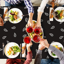 Load image into Gallery viewer, K1tpde 3PCS Black Bandana Party Tablecloths, Cholo Gangsta Theme Bandana Table Covers, Bandana Plastic Tablecloth, Cholo Themed Western Party Decorations for Adult, Cholo Theme Western Party Supplies