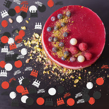 Load image into Gallery viewer, K1tpde 336PCS Red and Black Happy Birthday Confetti for Table, Table Scatter Confetti Decorations for Birthday Party, Cake Shape Confetti Decor for Adults, Confetti for Teen Birthday, Party Supplies