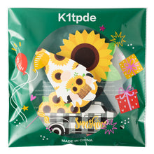 Load image into Gallery viewer, K1tpde 3PCS Farmhouse Sunflower Tiered Tray Sign, Wooden Sunflower Tiered Tray Sign Decoration, Wooden Sunflower Truck Standing for Kitchen Table Decor, Summer Wooden Gnome Sign for Garden Party Decor