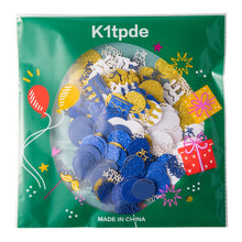 Load image into Gallery viewer, K1tpde 336PCS Navy Blue and Gold Happy Birthday Confetti for Table, Table Scatter Confetti Decorations for Birthday Party, Glitter Gold Confetti Decor for Teens Birthday, Royal Birthday Party Supplies