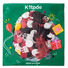 Load image into Gallery viewer, K1tpde 336PCS Red and Black Happy Birthday Confetti for Table, Table Scatter Confetti Decorations for Birthday Party, Cake Shape Confetti Decor for Adults, Confetti for Teen Birthday, Party Supplies