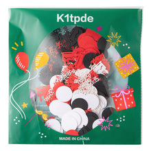 Load image into Gallery viewer, K1tpde 336PCS Red and Black Happy Birthday Confetti for Table, Table Scatter Confetti Decorations for Birthday Party, Cake Shape Confetti Decor for Adults, Confetti for Teen Birthday, Party Supplies